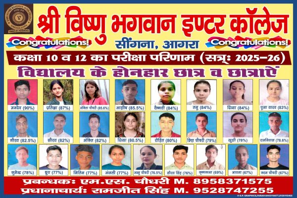 Banner : SHRI VISHNU BHAGWAN INTER COLLEGE  